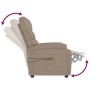 Sillón de masaje eléctrico cuero sintético color capuchino de , Sillones de masaje eléctricos - Ref: Foro24-3073683, Precio: ...