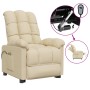 Sillón de masaje eléctrico tela color crema de , Sillones de masaje eléctricos - Ref: Foro24-3073767, Precio: 240,45 €, Descu...