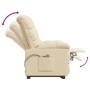 Sillón de masaje eléctrico tela color crema de , Sillones de masaje eléctricos - Ref: Foro24-3073767, Precio: 240,45 €, Descu...