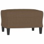 Sillón con taburete tela marrón 60 cm de , Sofás - Ref: Foro24-3201130, Precio: 215,08 €, Descuento: -5%%