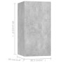 Set muebles de salón TV 4 pzas madera ingeniería gris hormigón de , Muebles TV - Ref: Foro24-3079151, Precio: 134,49 €, Descu...
