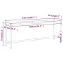 Estructura banco de trabajo metal negro y rojo mate 210x50x79cm de , Patas para mesas - Ref: Foro24-151454, Precio: 86,25 €, ...