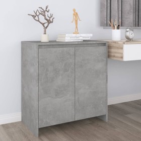 Aparador de madera contrachapada gris hormigón 70x41x75 cm de , Aparadores - Ref: Foro24-809741, Precio: 72,08 €, Descuento: %