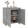 Aparador de madera contrachapada gris hormigón 70x41x75 cm de , Aparadores - Ref: Foro24-809741, Precio: 72,08 €, Descuento: %