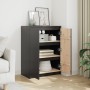 Aparador madera maciza de pino negro 60x36x84 cm | Foro24.es | Tu tienda online para hogar, jardín y más Foro24.es