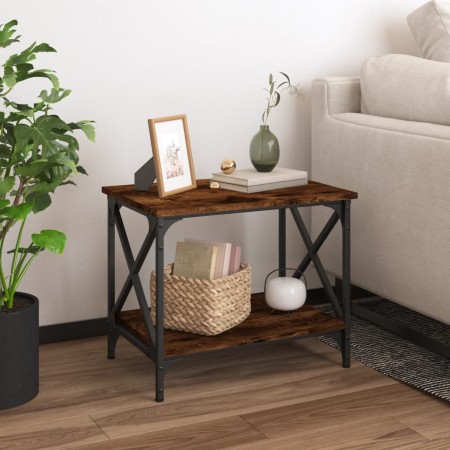 Mesa auxiliar madera contrachapada roble ahumado 55x38x45 cm de , Mesas de centro - Ref: Foro24-823329, Precio: 37,78 €, Desc...