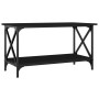 Mesa de centro madera contrachapada y hierro negro 80x45x45 cm de , Mesas de centro - Ref: Foro24-823322, Precio: 50,99 €, De...