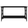 Mesa de centro madera contrachapada y hierro negro 80x45x45 cm de , Mesas de centro - Ref: Foro24-823322, Precio: 50,99 €, De...