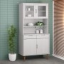 Aparador superior MOLDE madera maciza pino blanco 90x35x100 cm de , Aparadores - Ref: Foro24-350550, Precio: 197,12 €, Descue...