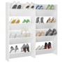 Zapateros de pared 4 uds madera contrachapada blanco 60x18x60cm de , Zapateros y organizadores de calzado - Ref: Foro24-80671...