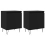 Mesitas de noche 2 uds madera de ingeniería negro 40x30x50 cm | Foro24.es | Tu tienda online para hogar, jardín y más Foro24.es
