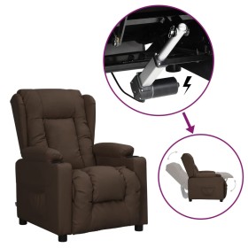 Comprar Sillón elevable cuero sintético marrón