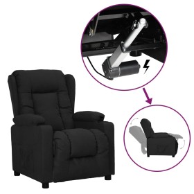 Sillón elevable tela negro de , Sillones - Ref: Foro24-3093425, Precio: 279,43 €, Descuento: %
