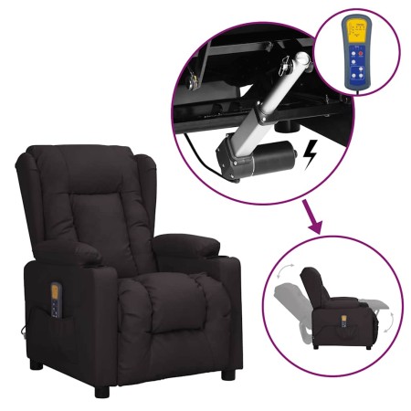 Sillón de masaje elevable cuero sintético negro de , Sillones de masaje eléctricos - Ref: Foro24-3093450, Precio: 288,44 €, D...