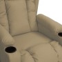Sillón de masaje elevable cuero sintético color capuchino de , Sillones de masaje eléctricos - Ref: Foro24-3093452, Precio: 2...