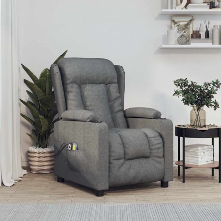 Sillón de masaje eléctrico tela gris oscuro de , Sillones de masaje eléctricos - Ref: Foro24-3098790, Precio: 288,33 €, Descu...