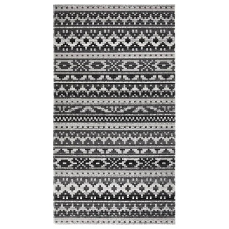 Alfombra de exterior tejido plano gris oscuro 115x170 cm de vidaXL, Protectores para exterior - Ref: Foro24-317060, Precio: 3...