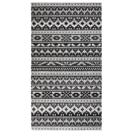 Alfombra de exterior tejido plano gris oscuro 115x170 cm de vidaXL, Protectores para exterior - Ref: Foro24-317060, Precio: 3...