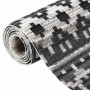 Alfombra de exterior tejido plano gris oscuro 115x170 cm de vidaXL, Protectores para exterior - Ref: Foro24-317060, Precio: 3...