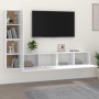 Set de muebles para TV 4 piezas madera contrachapada blanco de , Muebles TV - Ref: Foro24-3114310, Precio: 178,91 €, Descuent...