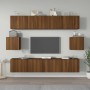 Set de muebles para TV 6 pzas madera contrachapada roble marrón de , Muebles TV - Ref: Foro24-3114365, Precio: 210,03 €, Desc...