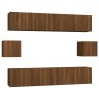Set de muebles para TV 6 pzas madera contrachapada roble marrón de , Muebles TV - Ref: Foro24-3114365, Precio: 210,03 €, Desc...