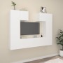Set de muebles para TV 6 piezas madera contrachapada blanco de , Muebles TV - Ref: Foro24-3114454, Precio: 239,70 €, Descuent...