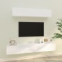 Set de muebles para TV 4 piezas madera contrachapada blanco de , Muebles TV - Ref: Foro24-3114526, Precio: 177,14 €, Descuent...