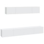 Set de muebles para TV 4 piezas madera contrachapada blanco de , Muebles TV - Ref: Foro24-3114526, Precio: 177,14 €, Descuent...