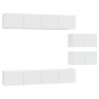Set de muebles para TV 6 piezas madera contrachapada blanco de , Muebles TV - Ref: Foro24-3114598, Precio: 279,18 €, Descuent...