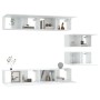 Set de muebles para TV 6 piezas madera contrachapada blanco de , Muebles TV - Ref: Foro24-3114598, Precio: 279,18 €, Descuent...