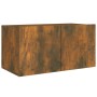 Set de muebles de TV 4 pzas madera contrachapada roble ahumado de , Muebles TV - Ref: Foro24-3120206, Precio: 121,52 €, Descu...