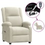 Sillón reclinable eléctrico de terciopelo blanco crema de , Sillones - Ref: Foro24-3098402, Precio: 218,14 €, Descuento: -5%%