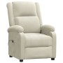 Sillón reclinable eléctrico de terciopelo blanco crema de , Sillones - Ref: Foro24-3098402, Precio: 218,14 €, Descuento: -5%%
