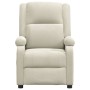 Sillón reclinable eléctrico de terciopelo blanco crema de , Sillones - Ref: Foro24-3098402, Precio: 218,14 €, Descuento: -5%%