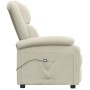 Sillón reclinable eléctrico de terciopelo blanco crema de , Sillones - Ref: Foro24-3098402, Precio: 218,14 €, Descuento: -5%%