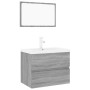 Set de muebles de baño madera contrachapada gris Sonoma de , Muebles de baño - Ref: Foro24-3152877, Precio: 234,22 €, Descuen...