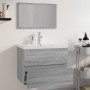 Set de muebles de baño madera contrachapada gris Sonoma de , Muebles de baño - Ref: Foro24-3152877, Precio: 234,22 €, Descuen...