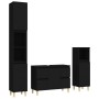 Juego de muebles de baño 3 pzas madera contrachapada negro de , Muebles de baño - Ref: Foro24-3185598, Precio: 202,57 €, Desc...