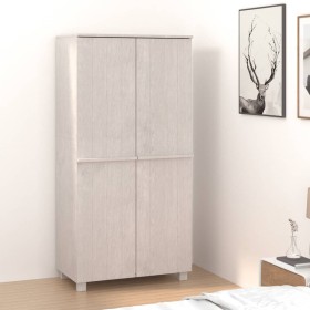 Armario HAMAR madera maciza de pino blanco 89x50x180 cm de , Armarios roperos - Ref: Foro24-340481, Precio: 261,01 €, Descuen...