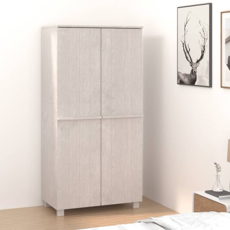 Armario HAMAR madera maciza de pino blanco 89x50x180 cm de , Armarios roperos - Ref: Foro24-340481, Precio: 261,01 €, Descuen...