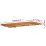 Encimera para armario tocador madera maciza acacia 114x52x4 cm de , Accesorios de lavabo - Ref: Foro24-286324, Precio: 163,88...