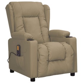 Sillón de masaje de cuero sintético color capuchino de , Sillones de masaje eléctricos - Ref: Foro24-339077, Precio: 227,08 €...