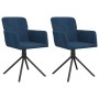 Sillas de comedor giratorias 2 uds terciopelo azul de , Sillas de comedor - Ref: Foro24-344789, Precio: 149,25 €, Descuento: ...