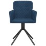 Sillas de comedor giratorias 2 uds terciopelo azul de , Sillas de comedor - Ref: Foro24-344789, Precio: 149,25 €, Descuento: ...