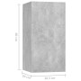 Set muebles de salón TV 8 pzas madera ingeniería gris hormigón de , Muebles TV - Ref: Foro24-3079124, Precio: 218,71 €, Descu...