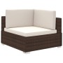 Set muebles de jardín 6 piezas y cojines ratán sintético marrón de , Conjuntos de jardín - Ref: Foro24-41268, Precio: 488,15 ...