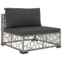 Set de muebles de jardín 5 pzas y cojines ratán sintético gris de , Conjuntos de jardín - Ref: Foro24-46813, Precio: 399,35 €...