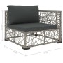 Set de muebles de jardín 5 pzas y cojines ratán sintético gris de , Conjuntos de jardín - Ref: Foro24-46813, Precio: 399,35 €...