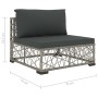 Set de muebles de jardín 5 pzas y cojines ratán sintético gris de , Conjuntos de jardín - Ref: Foro24-46813, Precio: 399,35 €...